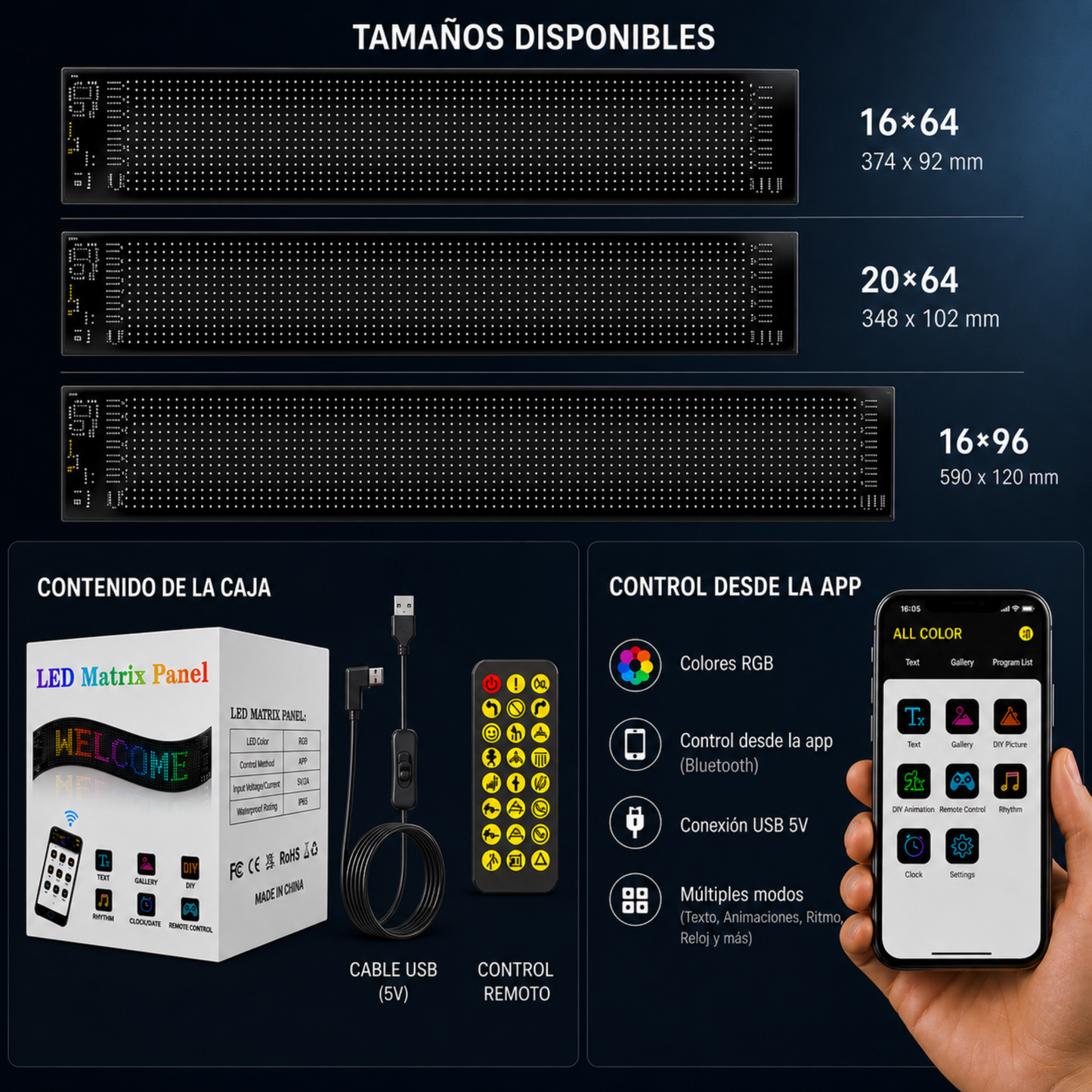 Panel LED Matrix Flexible